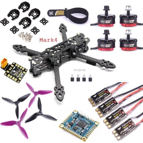 Mark4 Mark 4 5inch 225mm RS2205 2300KV Motor Littebee 30A BLHeli_S ESC F3 / CC3D Flight Control 5V/12V PDB FPV Freestyle Frame