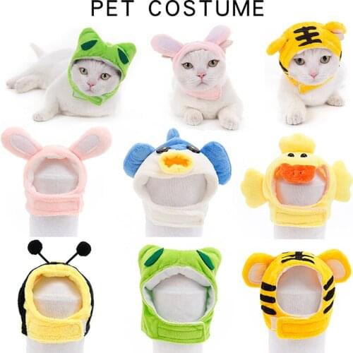 Soft and Cute Cat Headgear Cat Headdress Dog Disguise Cute Funny Pet Hat Headwear Halloween Christmas Cosplay Costume Clothes
