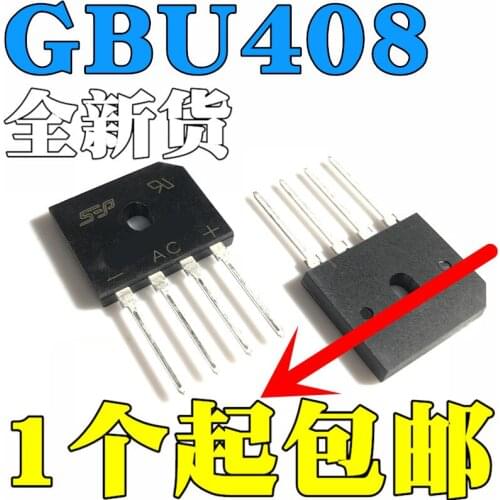 6 pçs/lote SETEMBRO GBU408 4A/800V