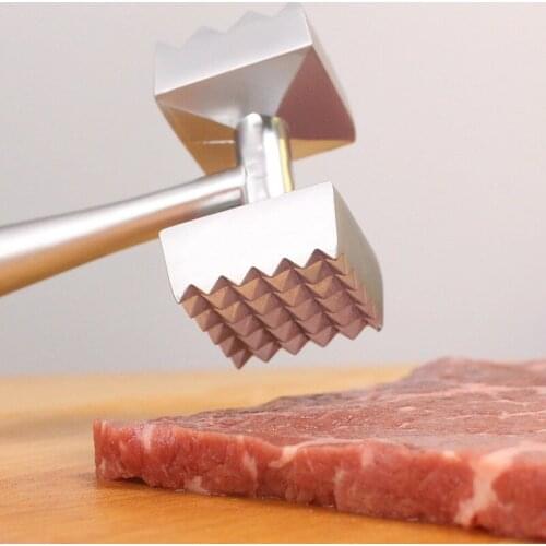 New Kitchen Tender Loose Meat Stainless Steel hammer Steak Professional Meat Hammer Tenderizer Cooking Tools Kitchenware