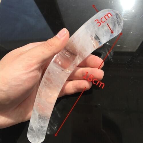 Hot sale 100% natural white quartz crystal wand healing crystal gemstone yoni massage stick as gift for women