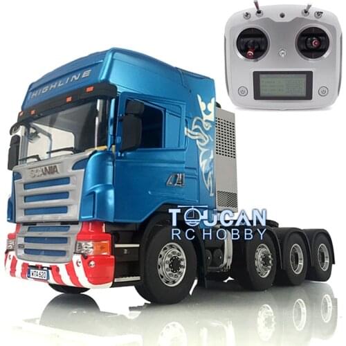 1/14 LESU Metal 8*8 Chassis RC Sca Tractor Truck Sound Hercul Cabin Radio THZH0919-SMT3