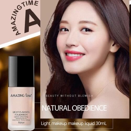Light Foundation Liquild 30ml Moisturizing Concealer Not Easy To Take Off Natural Makeup Oil Control Cosmetics TSLM1