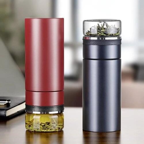 501-600ml Thermos Bottle Stainless Steel Tea Partition Thermo Cup Glass Tea Strainer Thermos Mug Bottle Vacuum flask Bottles