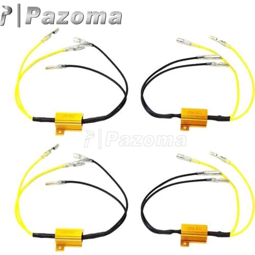 4pcs Universal Motorcycle 12V LED Turn Signal Indicator 25 W 6.8 Ohms Load Resistor Led Blinker For Yamaha Honda Suzuki Kawasaki