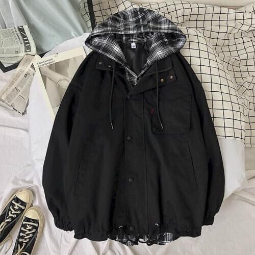 2021 Spring and Autumn Long Sleeve Coats and Jackets Clothes Women Clothing Goth Oversized Harajuku Plus Size Fashion Korean Top
