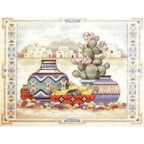 Fishxx Cross Stitch,C365scenery[desert scenery]POTS,water-soluble printing,100% accurate pattern,11CT,Need to embroidery