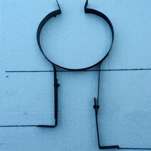 1pc stainless steel round pipe clamp fireplace chimney kitchen stove outdoor smoke accessories adjustable chimney bracket