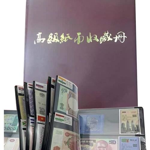 100 PCS From 50 Different Countries of World Set Original Real Money With Leather Album World Collection Gift Souvenir