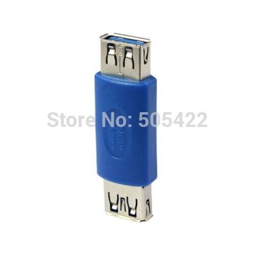 100pcs/lot USB 3.0 Type A External Female to Female Adapter Connector Extender Gender Changer Support Data Sync and Charging