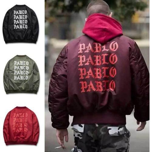 2018 Autumn Winter Pablo kanye west GD Jacket I Feel Like Paul Flight Suit Cotton Jackets air force couple Ma1 Jacket Men Women