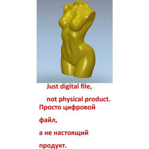 Woman Body 3d stl model for cnc router engraving carving in STL file format
