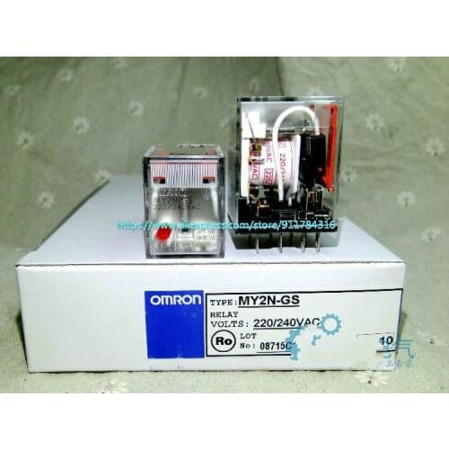 5pcs Omron original new relay MY2N-GS AC220 MY2N-GS DC48V MY2N-GS DC24V
