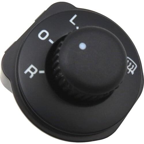 5JD959565A Heated Rearview Side Wing Mirror Glass Adjust Control Switch Knob 5J1959565 For Skoda Fabia Combi Roomster 2006 2007