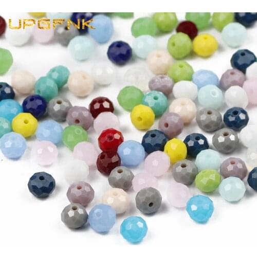UPGFNK Austrian Ceramic crystal beads ball 8mm 30pcs Faceted Round Spacer Loose beads For jewelry making necklace bracelets DIY