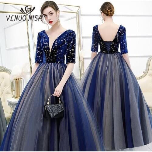 V-Neck Floor-length Ball Gown Regular Tulle Backless Half With Sash For Quinceanera Dresses Graduacion Hom Special Occasio