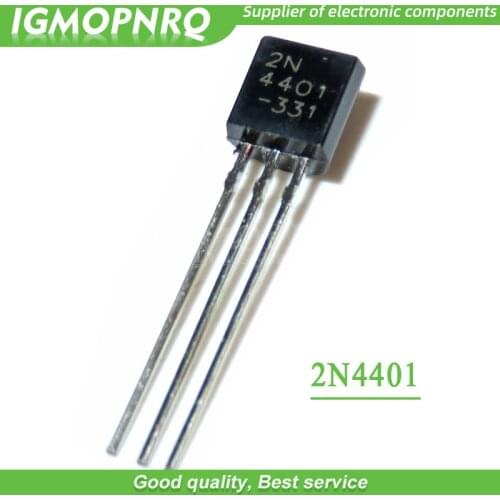 50pcs 2N4401 TO-92 Bipolar Transistors - BJT NPN Gen Pur SS new original
