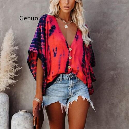 Fashion Summer Women White Blouse Loose Casual Plus Size Harajuku Shirt Half Sleeve Blue Shirt Vintage Elegant Ladies Tops