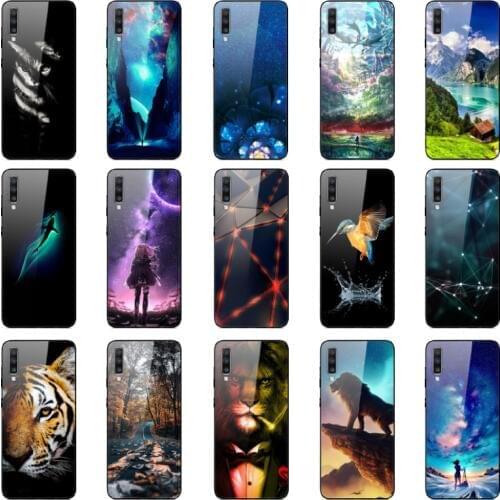 Phone Case For Samsung Galaxy A70 A50 A30 A20 A10 Case Back Cover For Samsung Galaxy S10 S10E S10 Plus Tempered Glass Case Cover