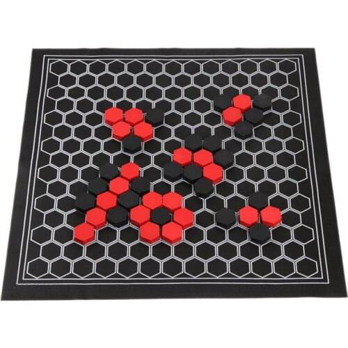 Wooden Hexagon Chess Set Shape Recognition Board Game School Family Funny Double Sided Entertainment Toy