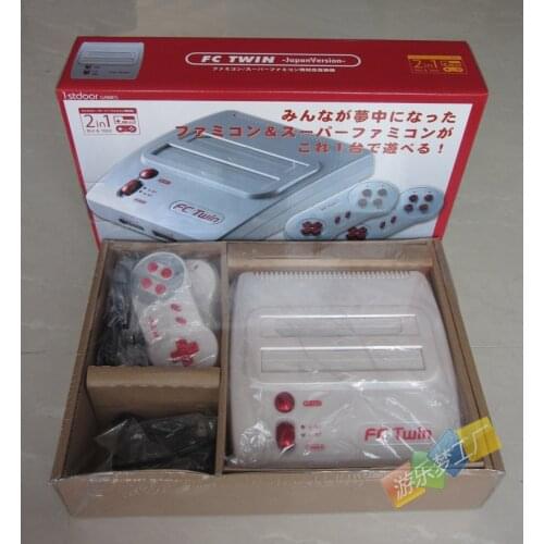 FC TWIN Japan Version Retro Video Game Console 8BIT And 16BIT Entertainment 2in1 Dual System Limited Ver. NTSC Pearl White Color