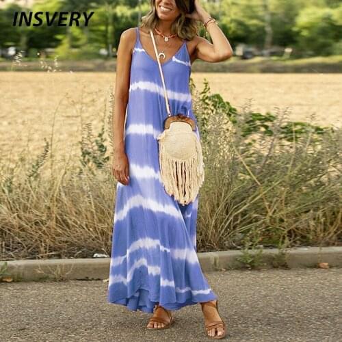INSVERY Long Summer Dresses