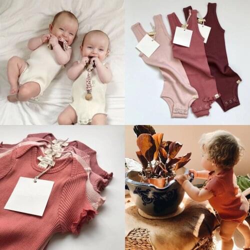 Baby Rompers 30% Genuine Silk New Summer Infant Mini Brand Deisgn Girls Boys Jumpsuit European American New Born Baby Clothes