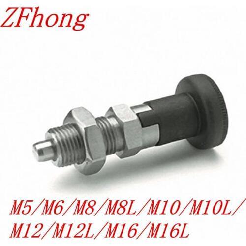 M5 M6 M8 M10 M12 M16 Stainless steel Indexing plungers with rest position