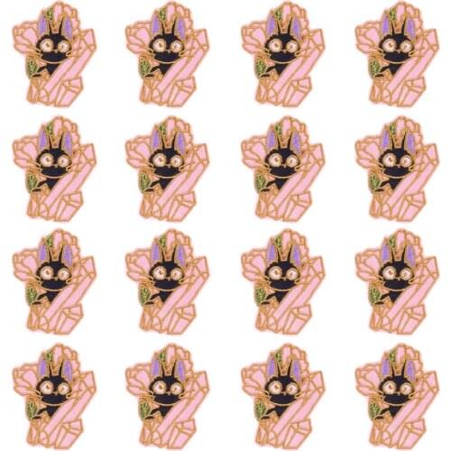 Prajna Cat Patch Wholesale 10PCS Embroideried Patches For Clothing Patch Cute Badges Cartoon Stickers On Jacket DIY Accessories