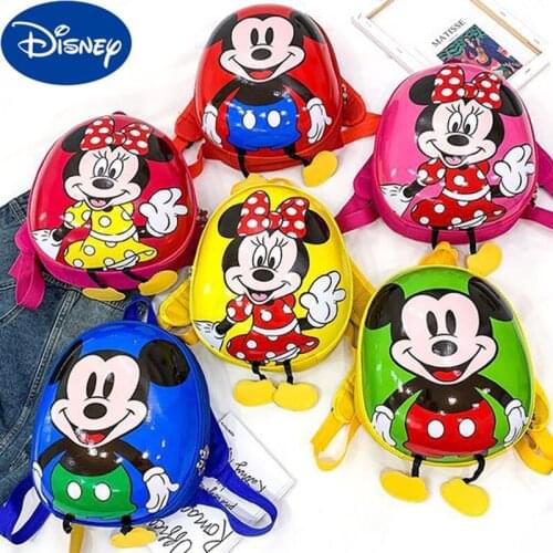 Disney Mickey Mouse New Cute Cartoon Kid Bag Kindergarten Small School Bags Boys and Girls Kids Fashion Trend Minnie Backpack