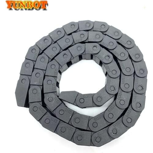 Plastic Floor Chain Rails Drag cable Chain 10x15mm Wire Wrapping band wiring ducts Router for 3D Printer CNC Engraving Machine