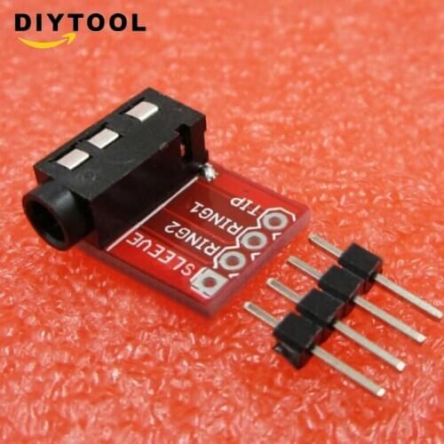 2pcs TRRS 3.5mm Jack Breakout Headphone Video Audio MP3 Jack Professional