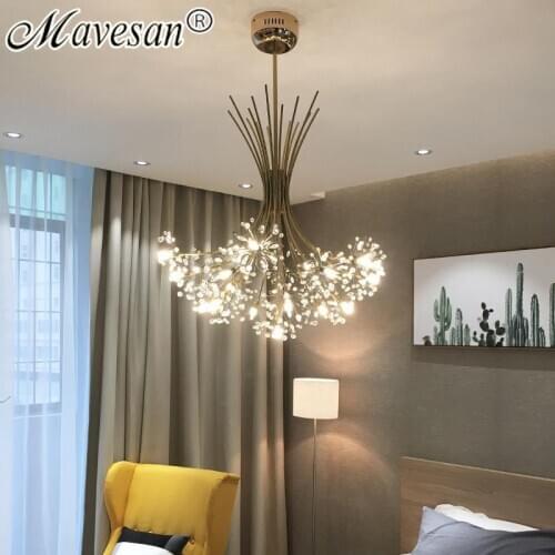 Simple Crystal Chandelier G4 Bulbs For Dining Table Kitchen Foyer Living Room Office Bedroom Indoor Home Gold/Black Fixtures