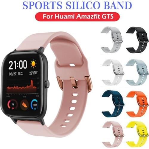 Sport Silicone Watchband Strap for Xiaomi Huami Amazfit GTS/GTR 42mm/ Bip Lite Smart Watch Bracelet Band Colorful Replace Correa