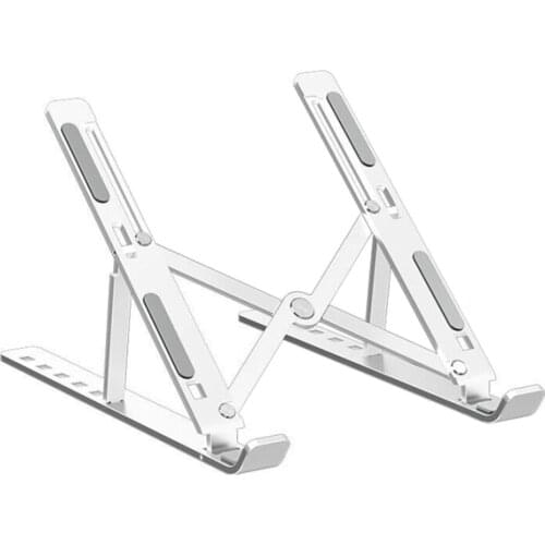 Foldable Aluminum Alloy Laptop Support Stand 6 Gears Height Adjustable Notebook PC Cooling Bracket Rack Laptop Cooling Holder