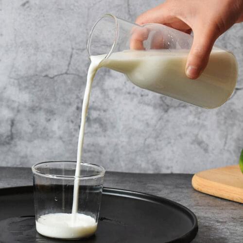 Glass Cup Cold Drink Cup Set Water Cup Water Carafe with Tumber Juice Milk Pot Durable High Borosilicate Glass Drinkware