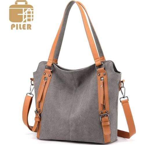 Women Bags Canvas Handbag Large Capacity Shoulder Crossbody Bag for Women Messenger Bag Female Shoulder Bags Canvas Purse