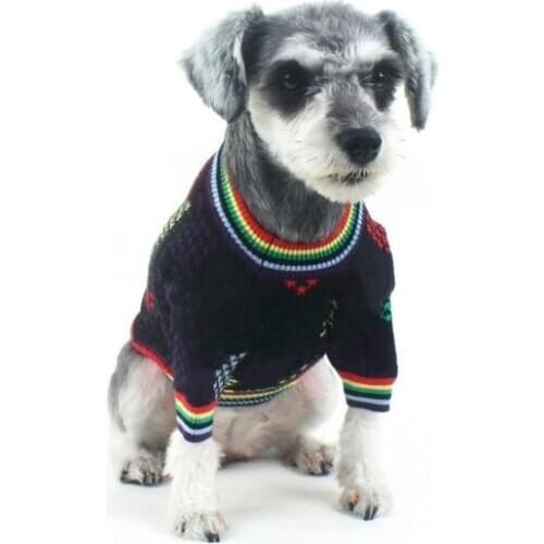 Winter Dog Clothes for Small Dogs Warm Dog Sweaters for Pets Schnauzer Clothing French Bulldog Outfit Pug Yorkie Costume A132