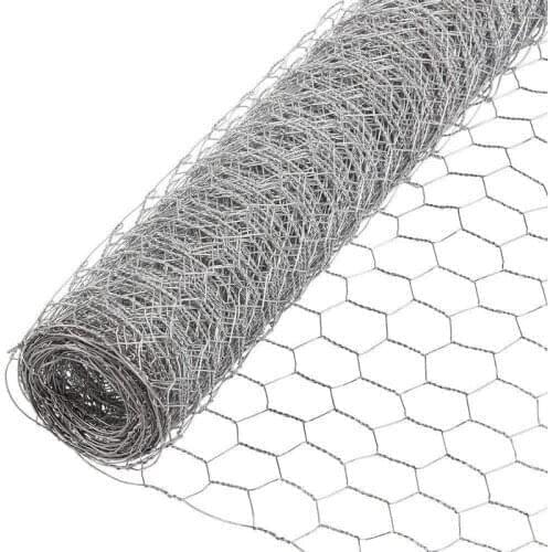 35x4m Galvanized Hexagonal Wire Mesh For Garden Home Garden Craft Projects Chicken Wire Net Rabbit Animal Fence Netting