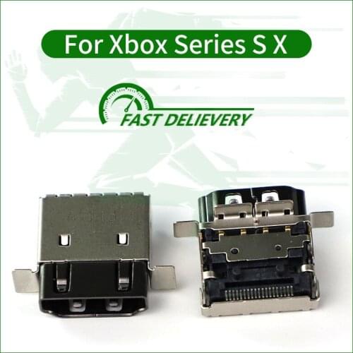 1pc Original Compatible Port Socket Connector Black Metal HD Interface Resplendent Adapter For Micros Xbox Series S/X