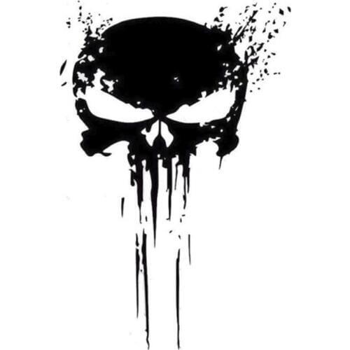 15CM*10CM Car Stickers PUNISHER Skull BLOOD Window PVC Vinyl Motorcycles Decoration Funny Car Sticker and Decals Car Styling
