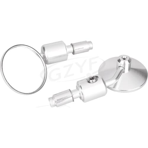 2x Universal Motorcycle Rearview Mirror Moto Handlebar 22mm / 7.8'' Handle Bars CNC Side Mirrors for Cruisers Chopper Cafe Racer