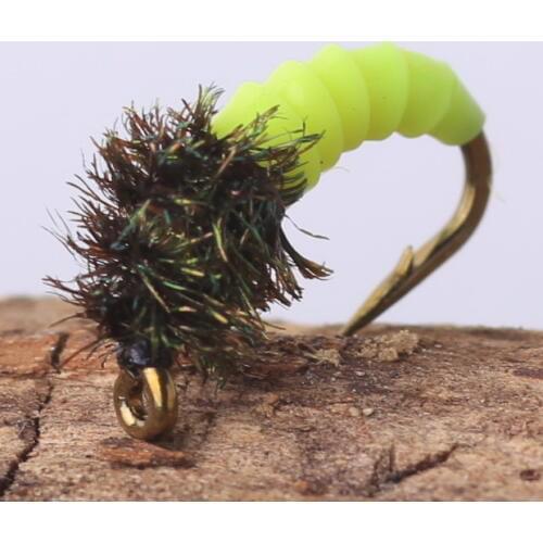 Maxway mustad hook made stonefly nymph fishing fly 12# mwb016