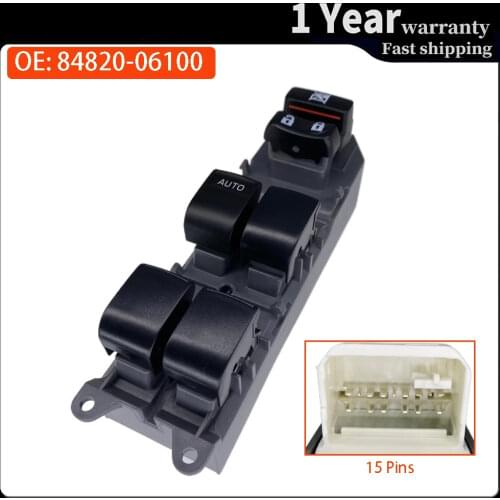 84820-06100 Car Power Window Control Switch Regulator Button For Toyota Camry Yaris Highlander Corolla Vios RAV4 2006-2018