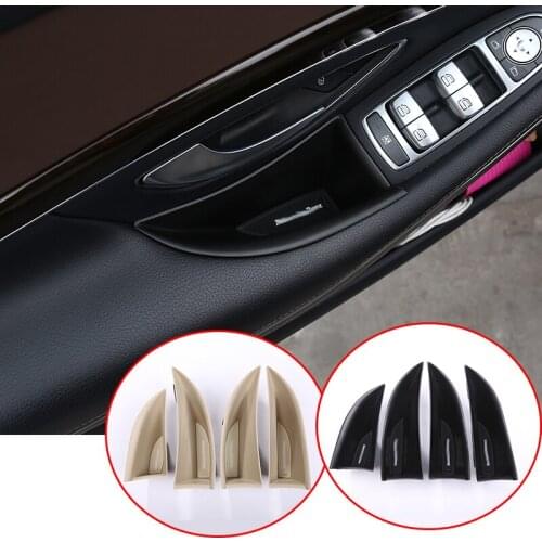 Car door storage accessories For Mercedes Benz W222 S-Class S300 S320 ABS Car Front Rear Door Storage Box Container Holder Tray