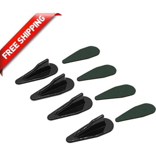 FREE SHIPPING 4PC Carstyling Shark Fin Kit Diffuser Spoiler Roof Wing Windshield Vortex Generator Windscreen RoofSpoiler Bumper