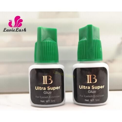 Free Shipping Private Label 10 bottles/lot IB Ultra super Glue Eyelash Extensions glue Green Cap 5ml Wholesale Order Korea Made