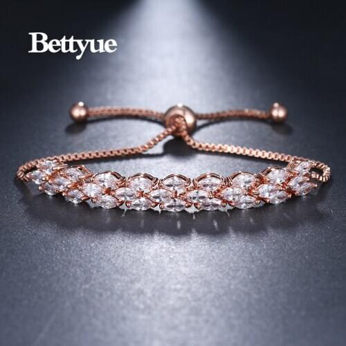 Bettyue Brand Fashion Luxury Three Colors Jewelry Bracelets AAA Cubic Zircon Hot Sale For Woman Gothic Style Wedding Party Gifts