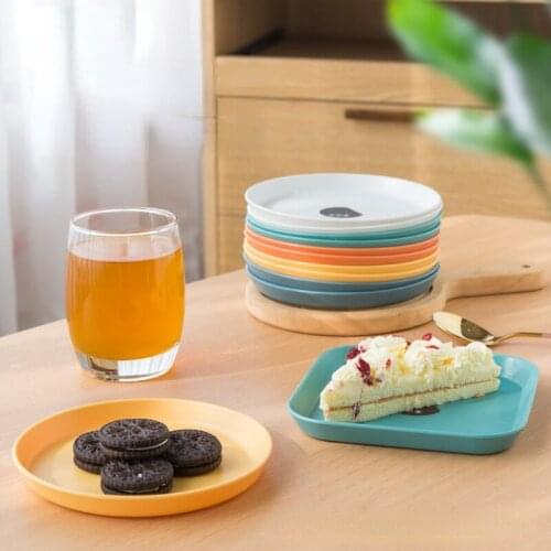 Household Spit Bone Dish Dining Table Fish Bone Garbage Dish Plastic Fruit Snack Dish Snack Small Dish Dried Fruit Dish set