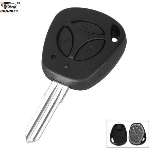 DANDKEY New Replacement Fob 3 Buttons Remote Key Case Shell Fit For Lada Auto Blank Remote Key Case Cover Fob Priora Kalina